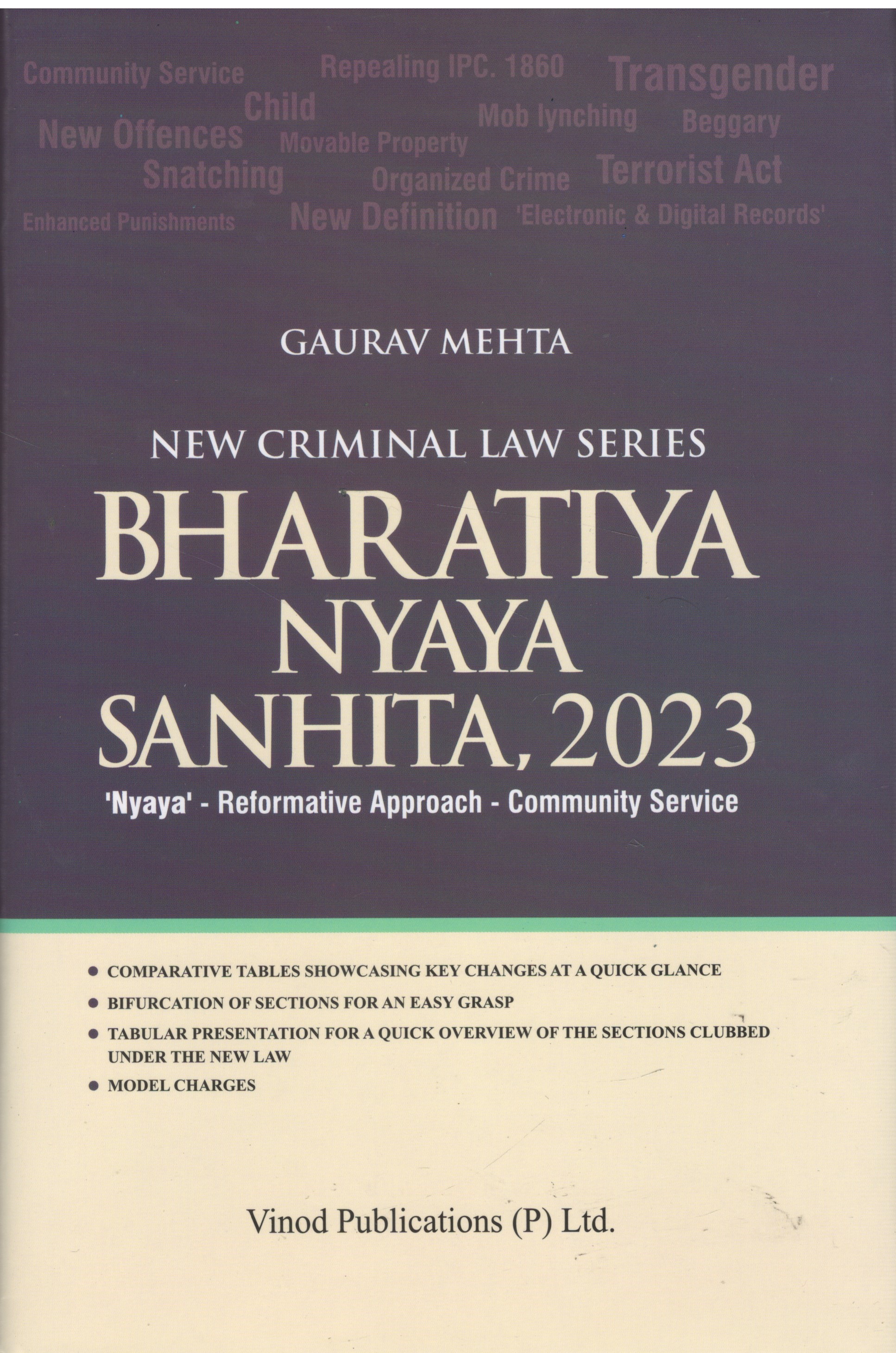 Bharatiya Nyaya Sanhita, 2023 (New Criminal Law Series) book cover by Gaurav Mehta