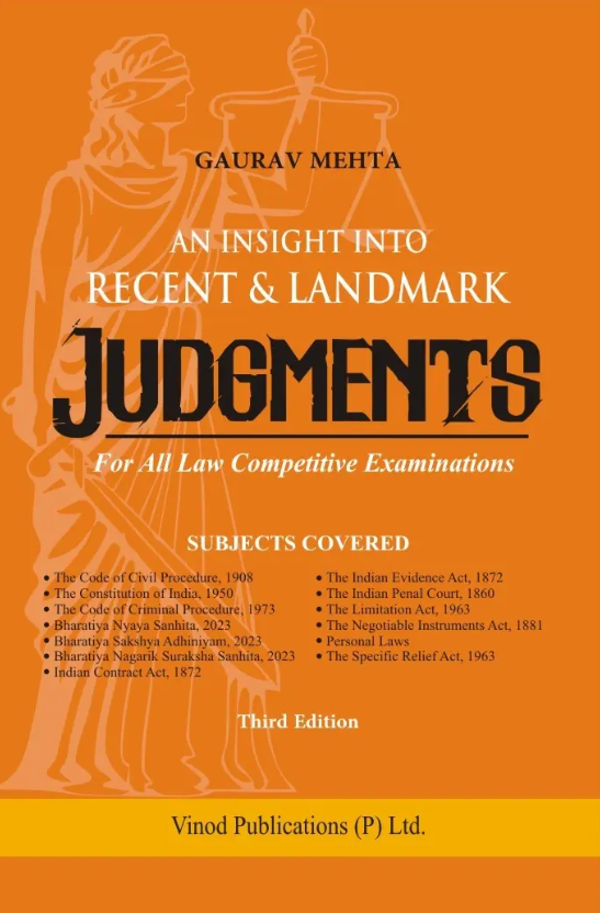 An Insight into Recent & Landmark Judgments book cover by Gaurav Mehta