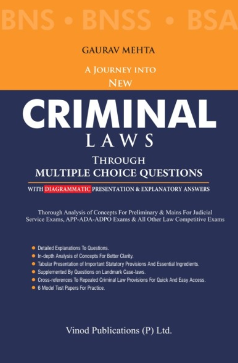 A Journey into New Criminal Laws (BNS, BNSS, BSA) book cover by Gaurav Mehta